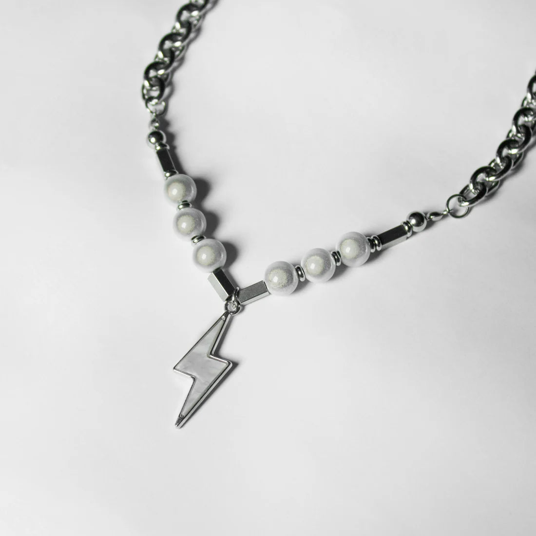 COLLAR DE RAYO CON PERLAS