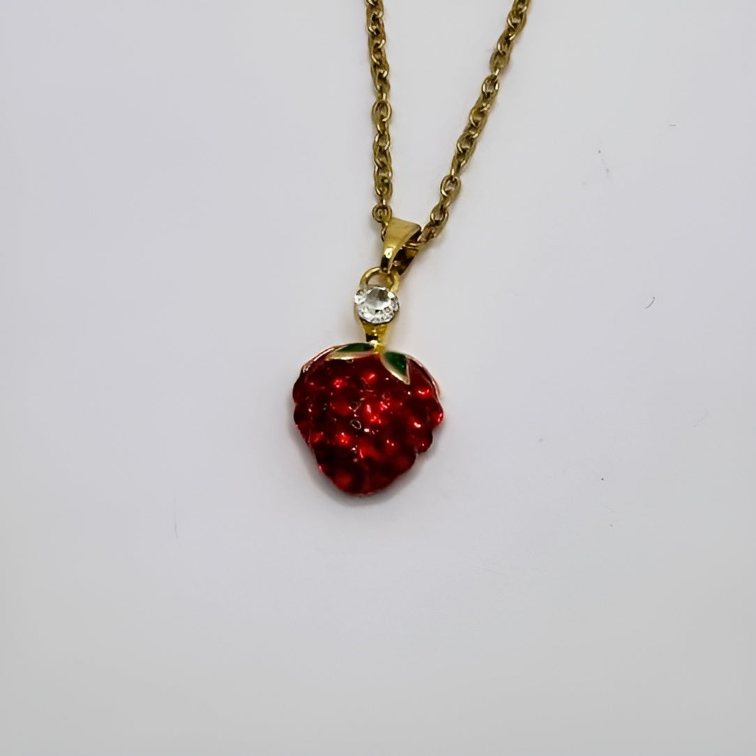 COLLAR STRAWBERRY GOLD