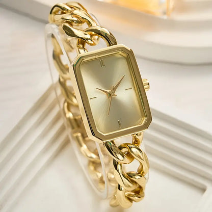 RELOJ DE FORMA RECTANGULAR PARA DAMA