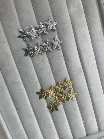 ✨🕸️ ARETES DE GALA DISEÑO ABSTRACTO DE FORMA DE ESTRELLLA  🕸️✨