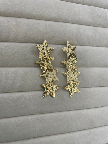 ✨🕸️ ARETES DE GALA DISEÑO ABSTRACTO DE FORMA DE ESTRELLLA  🕸️✨