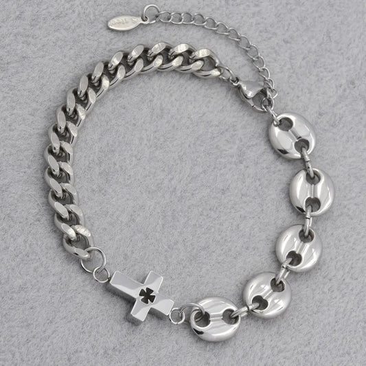 PULSERA DE CRUZ ⚔️☠️