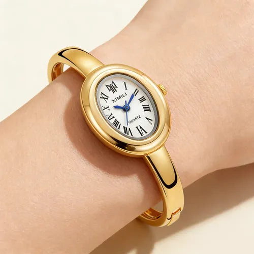 RELOJ PLATEADO OVALADO 🕑
