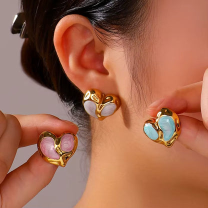 ARETES DE CORAZON 💕