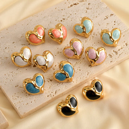 ARETES DE CORAZON 💕