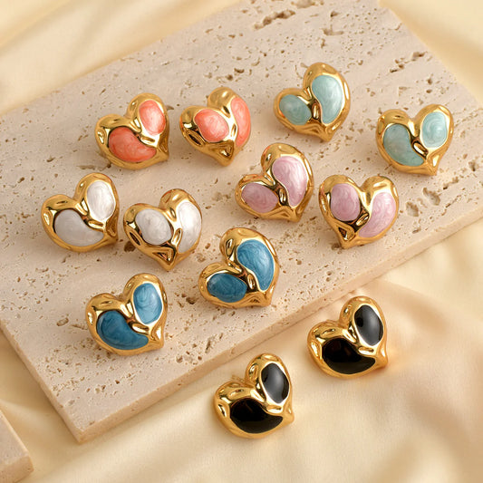 ARETES DE CORAZON 💕