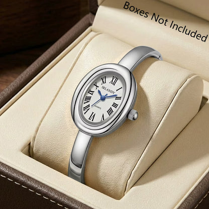 RELOJ PLATEADO OVALADO 🕑