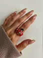 ANILLO DE MARIQUITA ROJA🐞✨