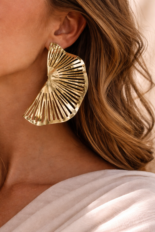 ✨💃 ARETES DE GALA MODELO ABANICO 💃✨