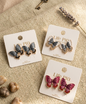 ARETES EN FORMA DE MARIPOSA 🦋💐