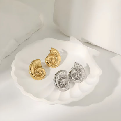 SEA SNAIL SHELL EARRINGS